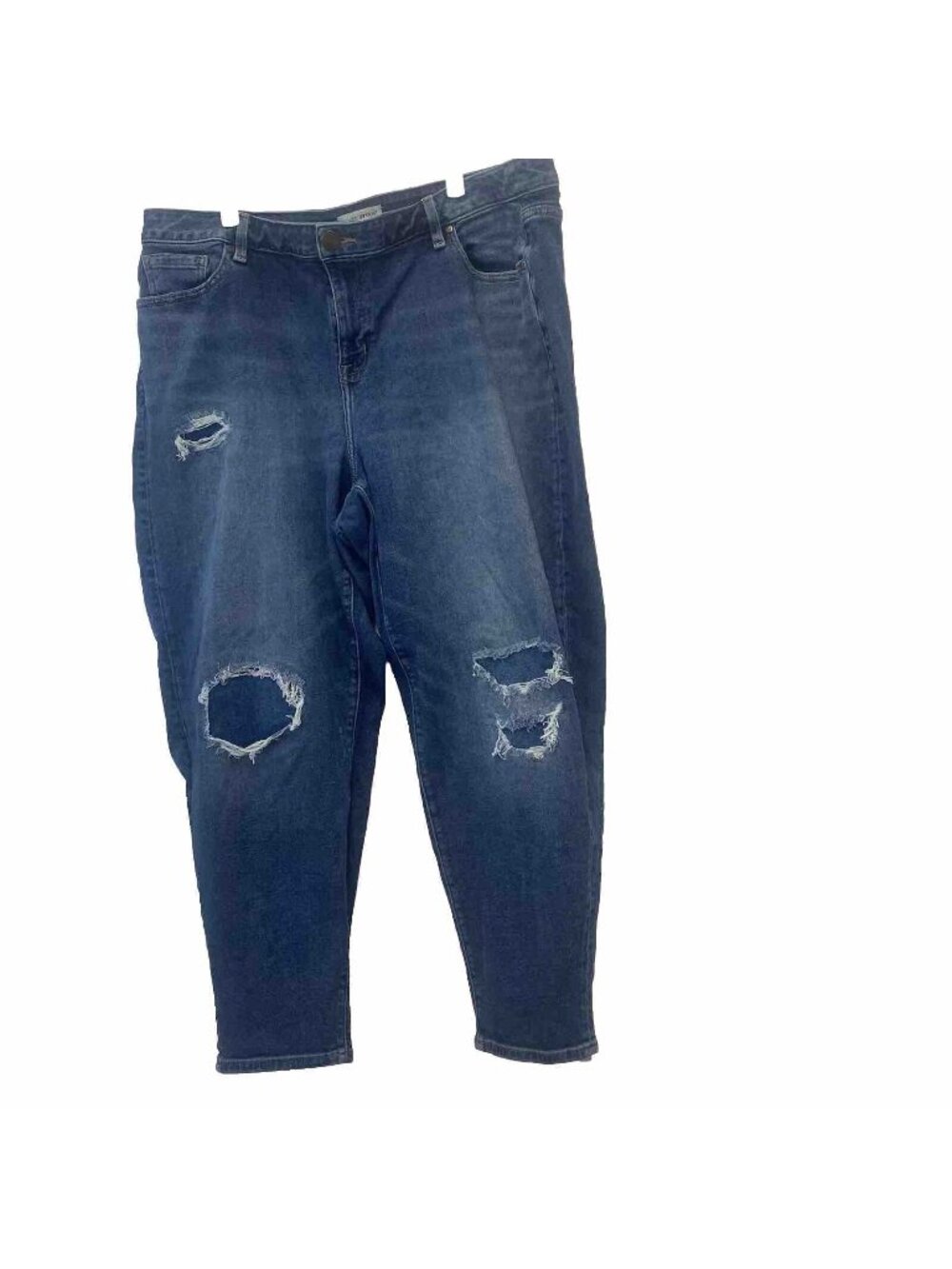 Lane Bryant Women Designed In NYC Size 20  Stretch Jeans With Patches Distressed